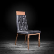 gianna rg black stylish dining chair