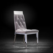 gianna silver gray stylish dining chair