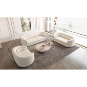 giovanni white modern 9 sofa set