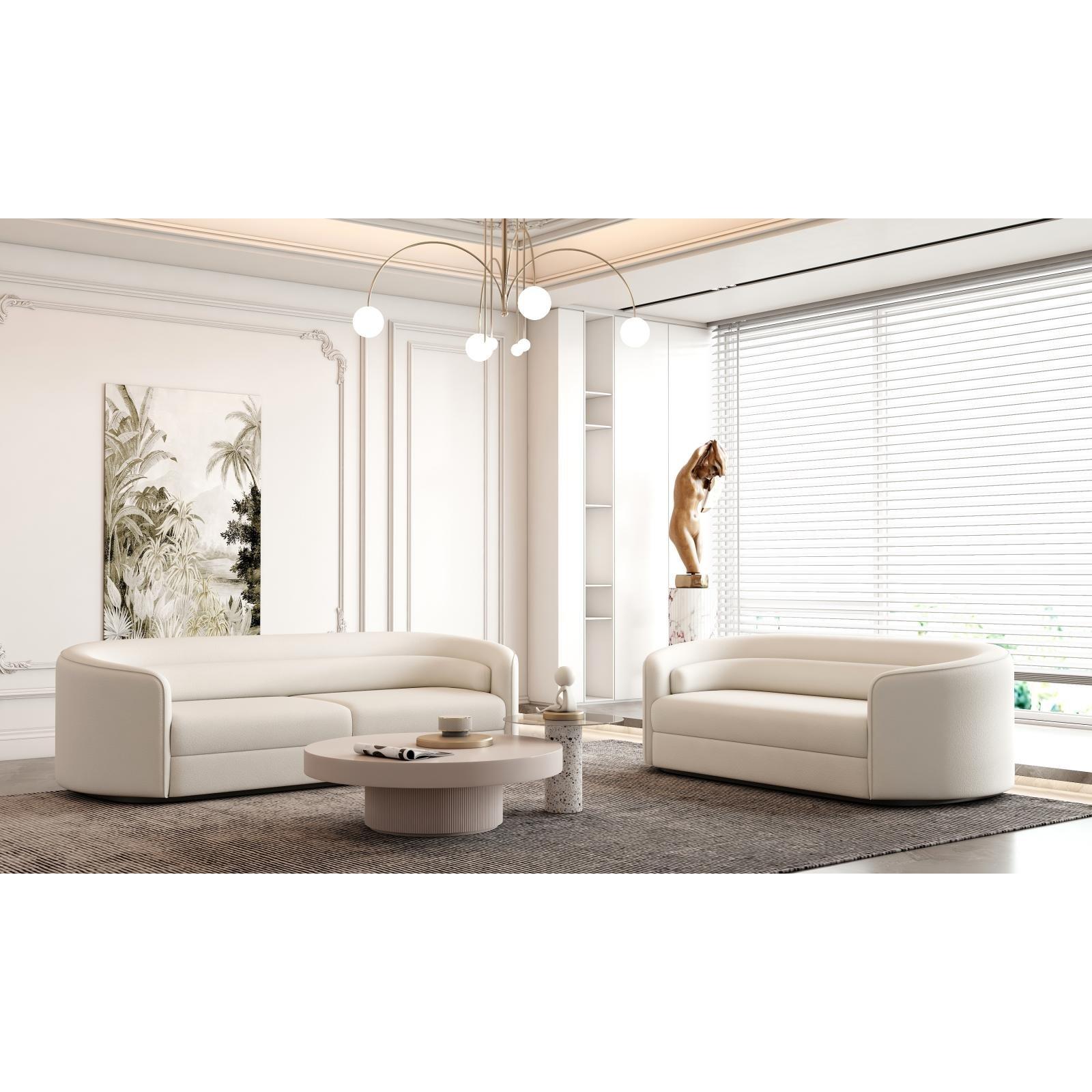 giovanni white stylish 9 sofa set