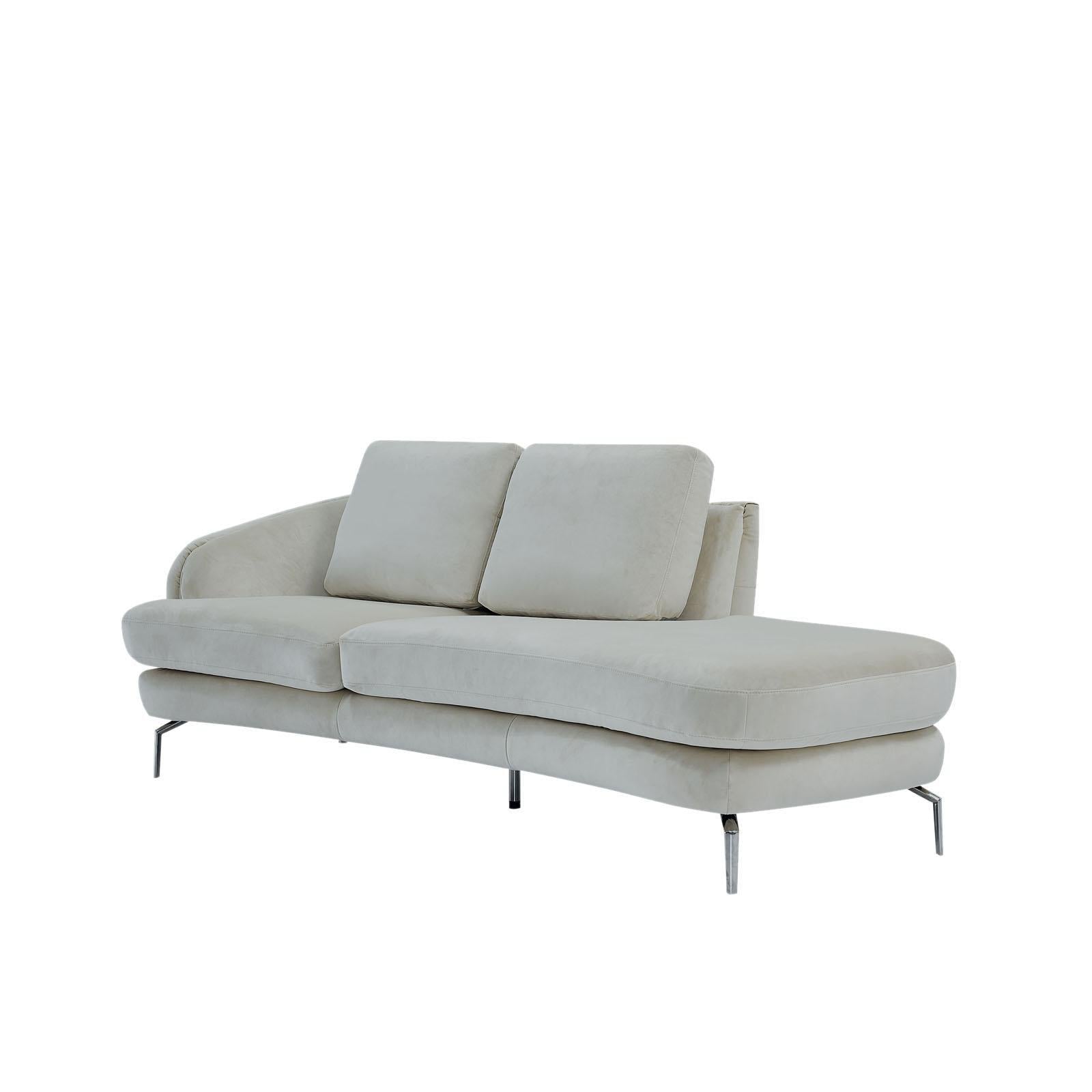 giulia chaise ss beige stylish 8 sofa set