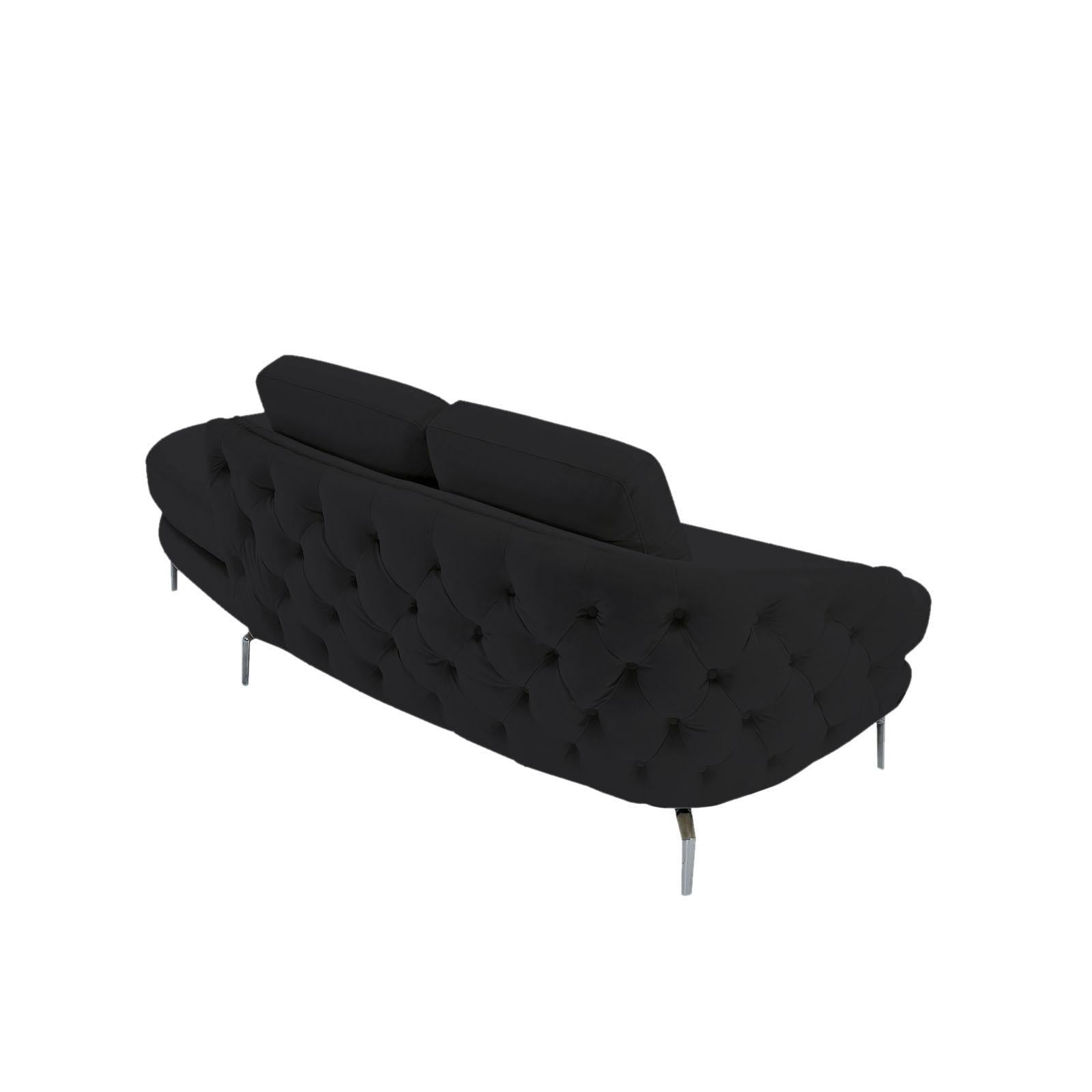 giulia chaise ss black allamoda 8 sofa set