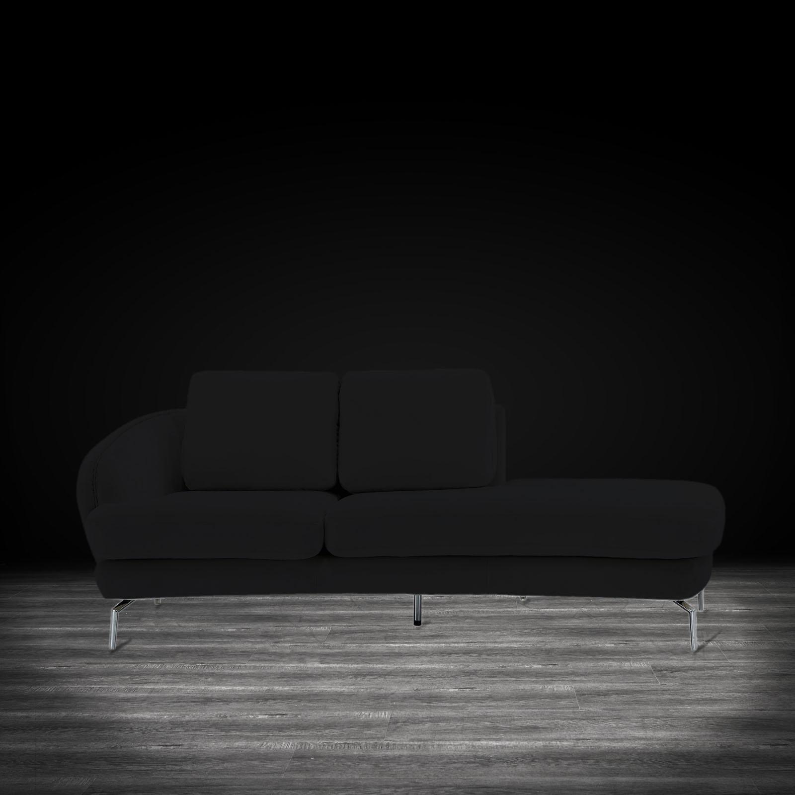 giulia chaise ss black allamoda sofa set