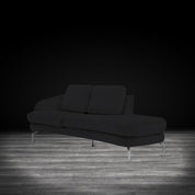 giulia chaise ss black luxury sofa set