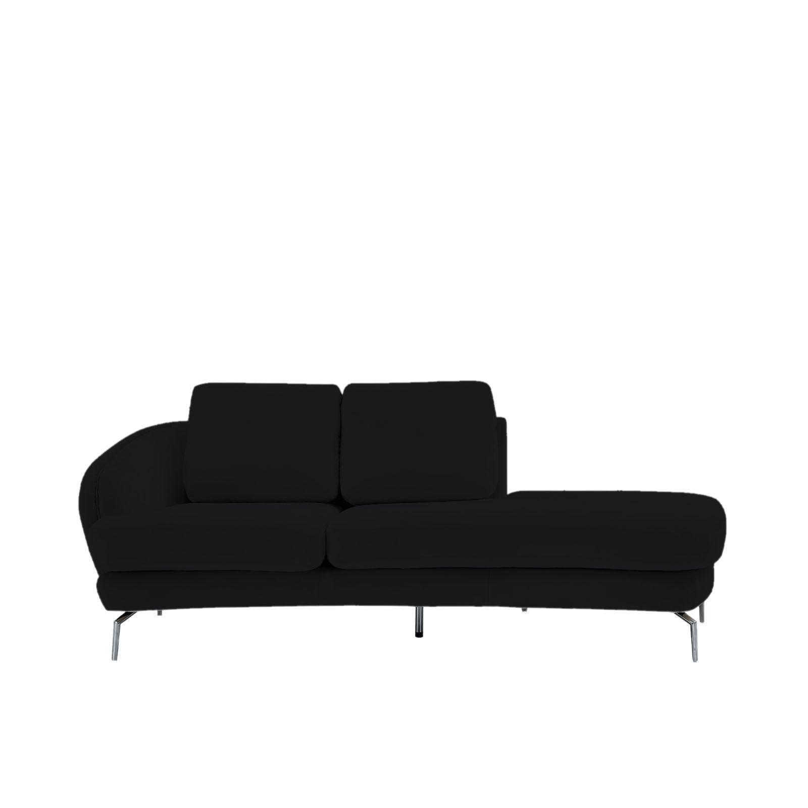 giulia chaise ss black modern 8 sofa set