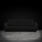 giulia chaise ss black modern sofa set