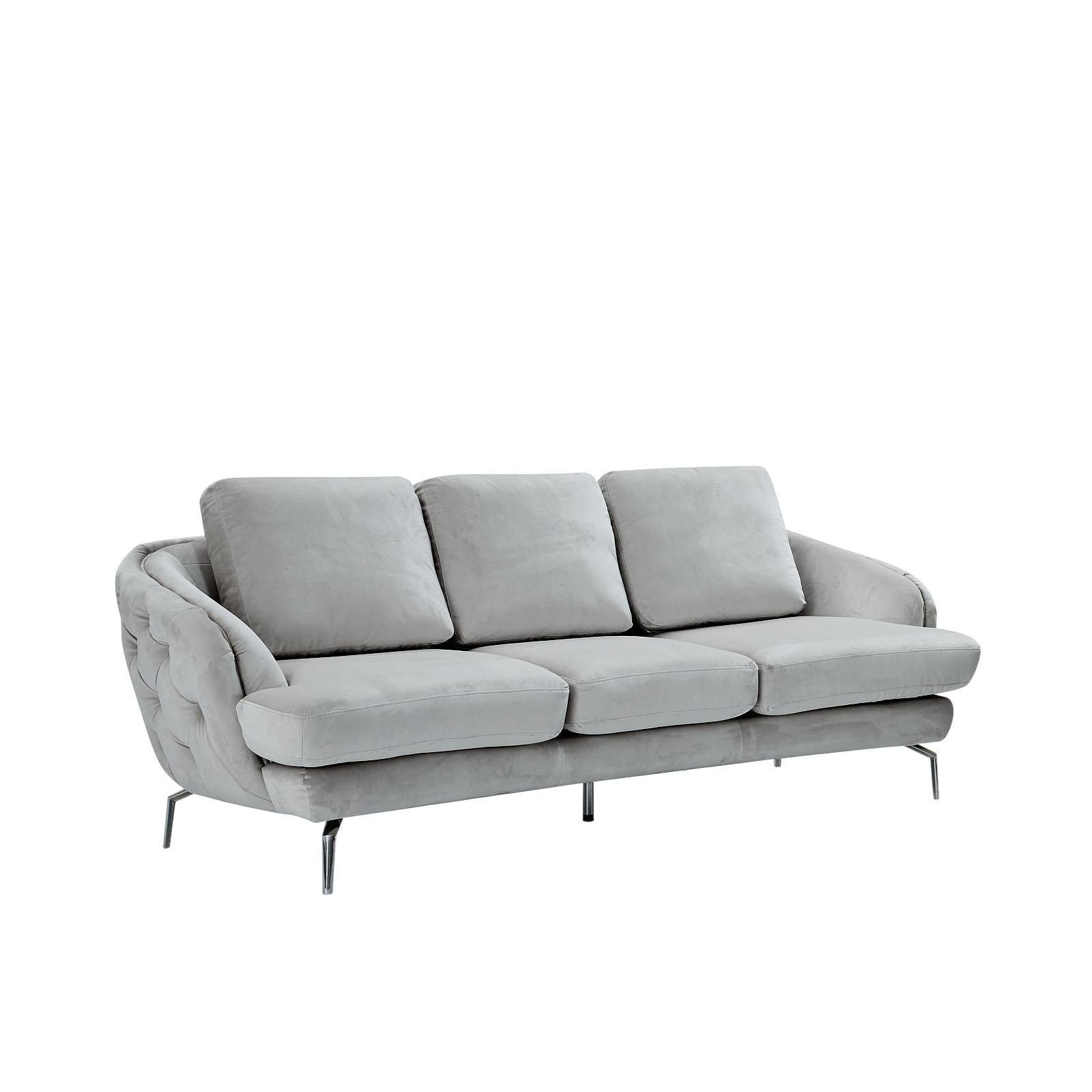 giulia chaise ss light gray allamoda 7 sofa set