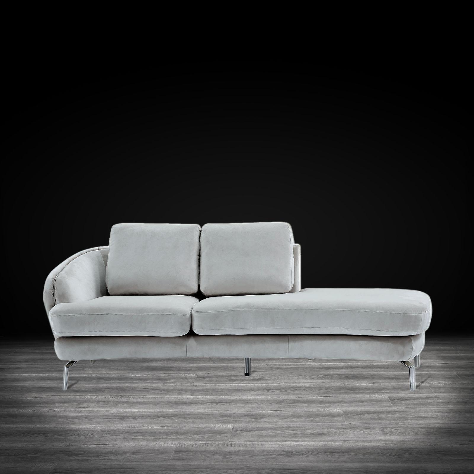 giulia chaise ss light gray allamoda sofa set