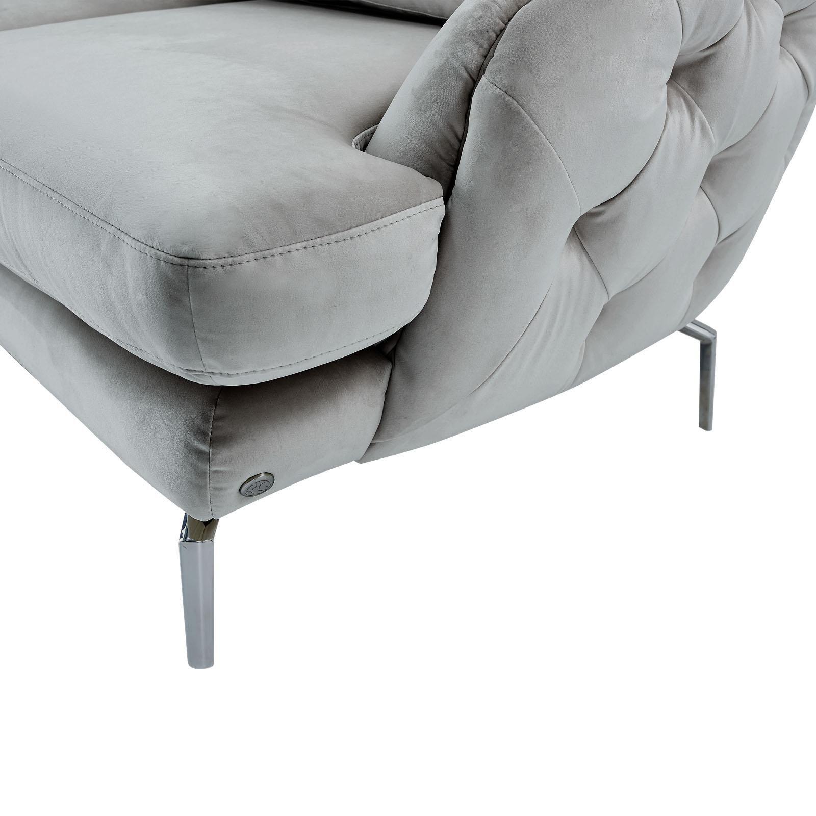 giulia chaise ss light gray ax8 sofa set