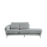 giulia chaise ss light gray modern 8 sofa set