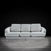 giulia chaise ss light gray modern sofa set