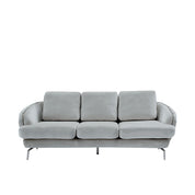 giulia chaise ss light gray stylish 7 sofa set