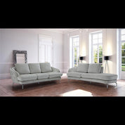 giulia sofa chaise light gray lifestyle luxury 1 sofa set