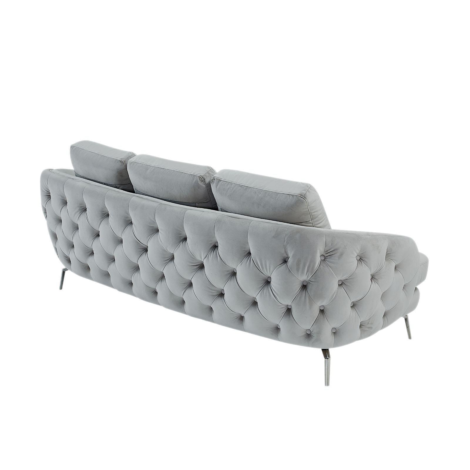 giulia sofa ss light gray allamoda 7 sofa set