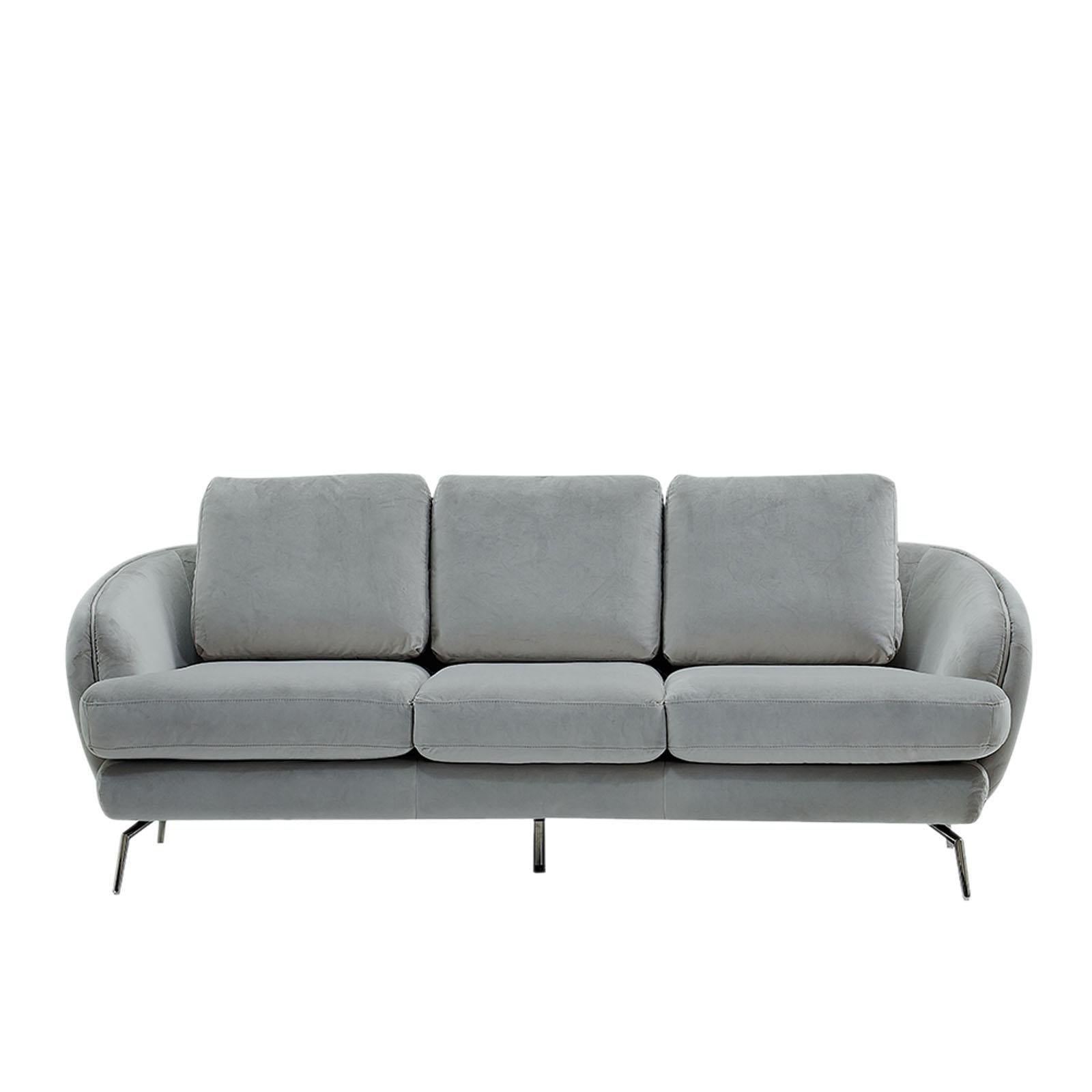 giulia sofa ss light gray modern 7 sofa set