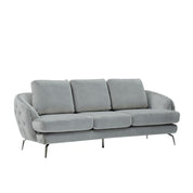 giulia sofa ss light gray stylish 7 sofa set