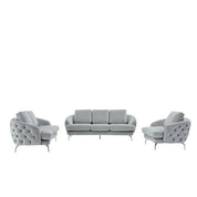 giulia sofa ss light gray stylish 9 sofa set