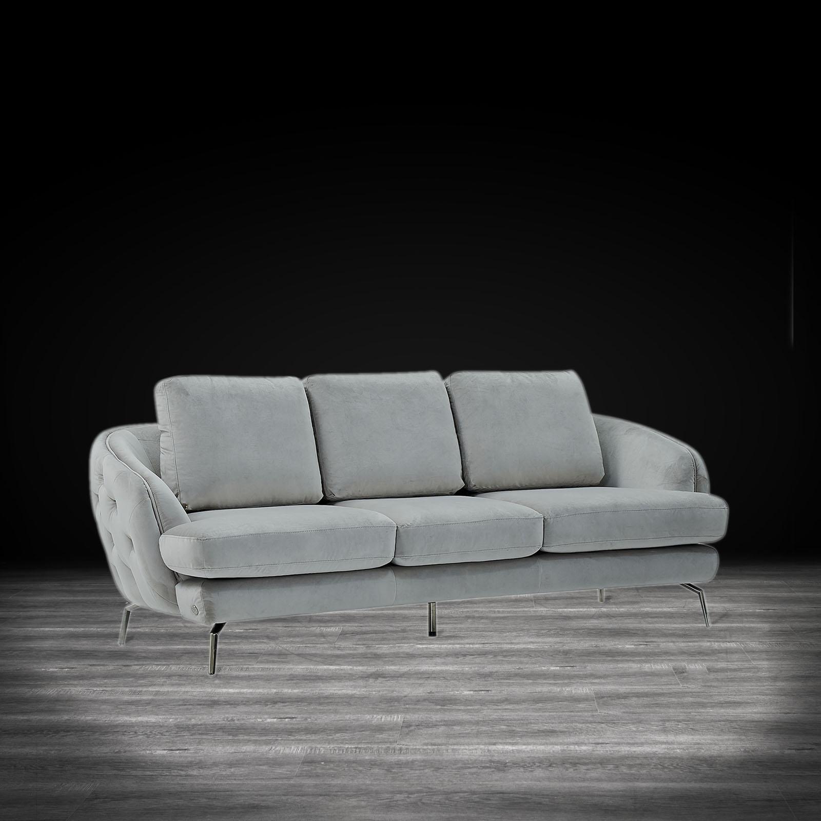 giulia sofa ss light gray stylish sofa set