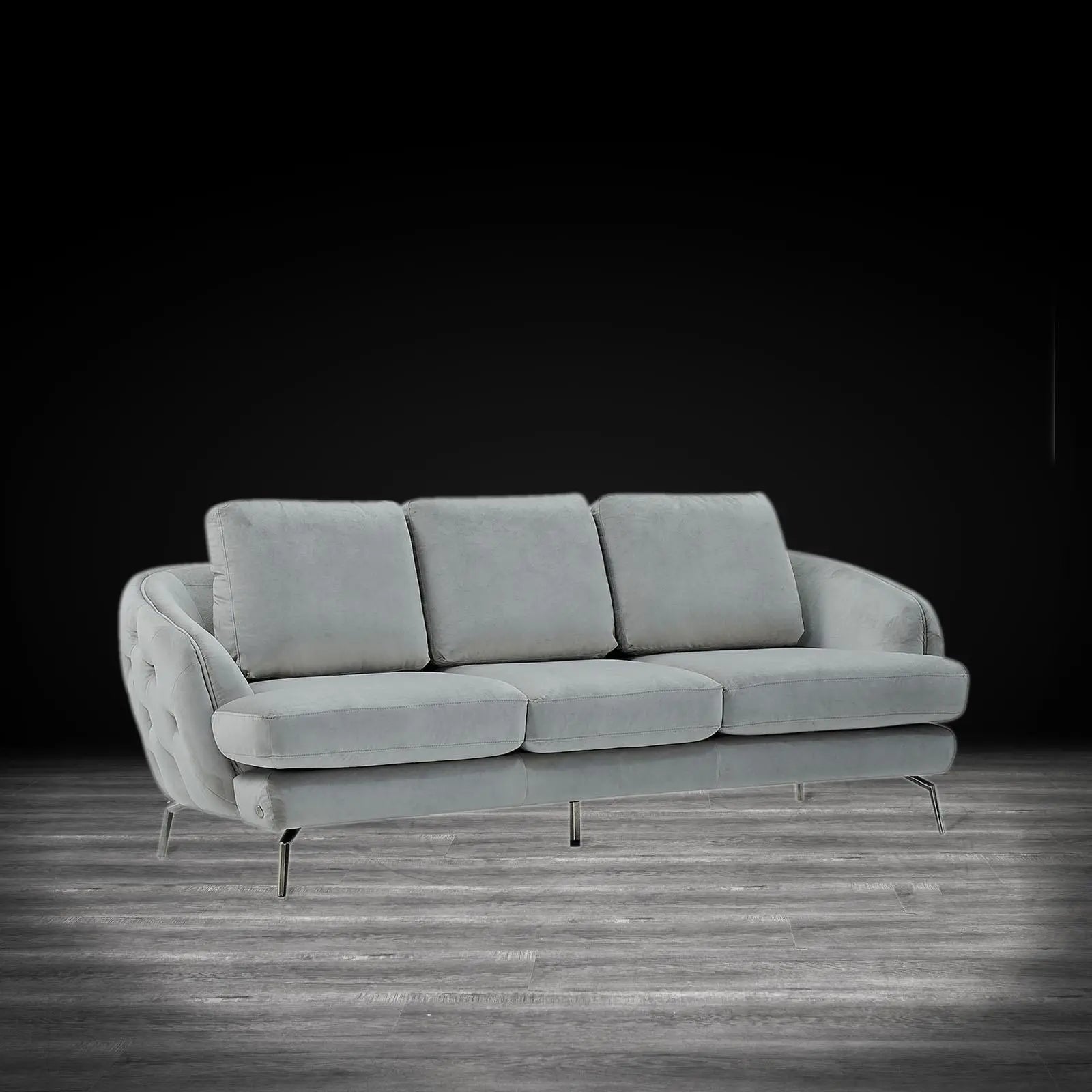 giulia sofa ss light gray stylish sofa set