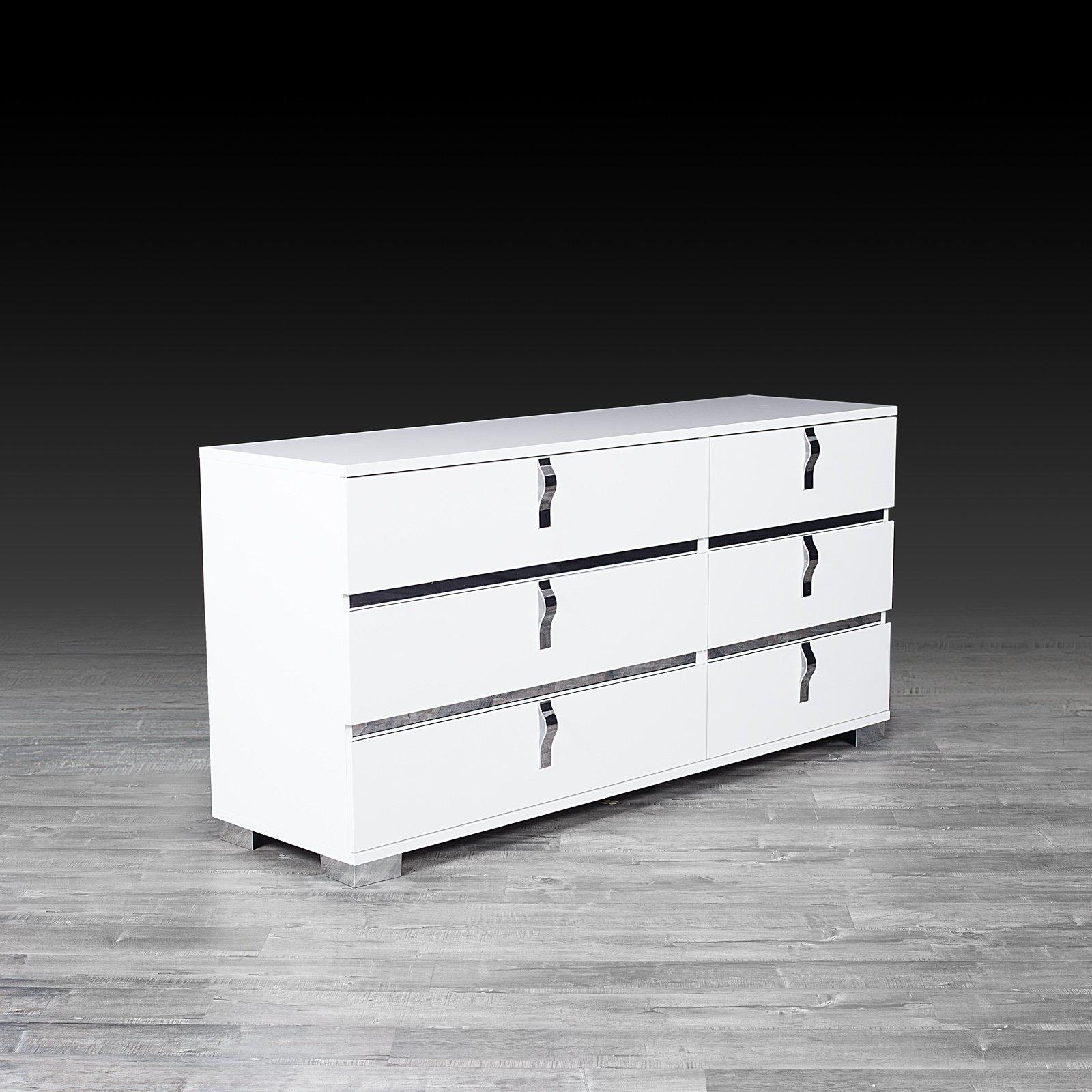 hollywood white stylish dresser