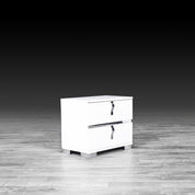 hollywood white stylish night stand