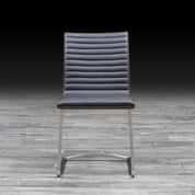 horizon black modern dining chair