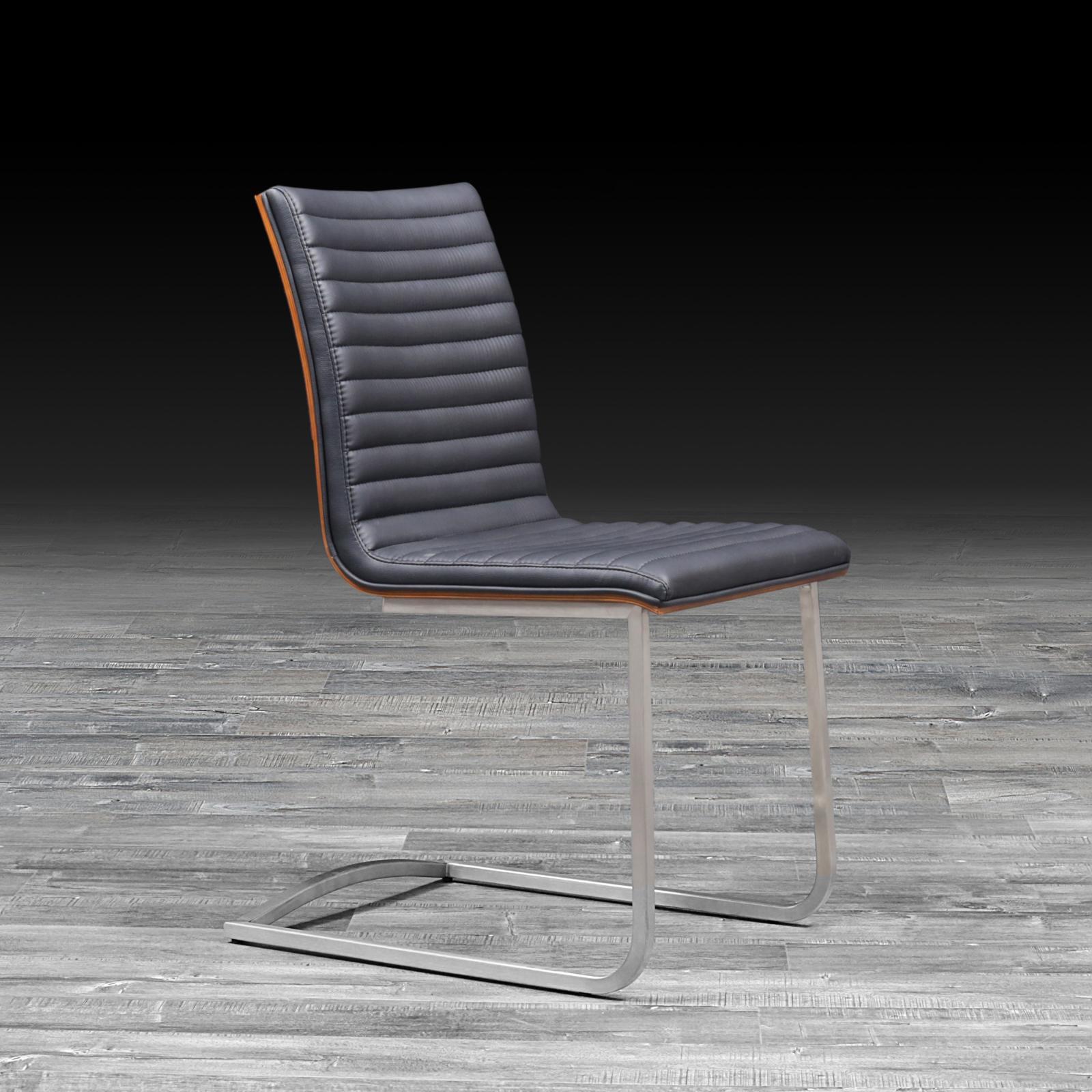 horizon black stylish dining chair