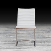 horizon white modern dining chair