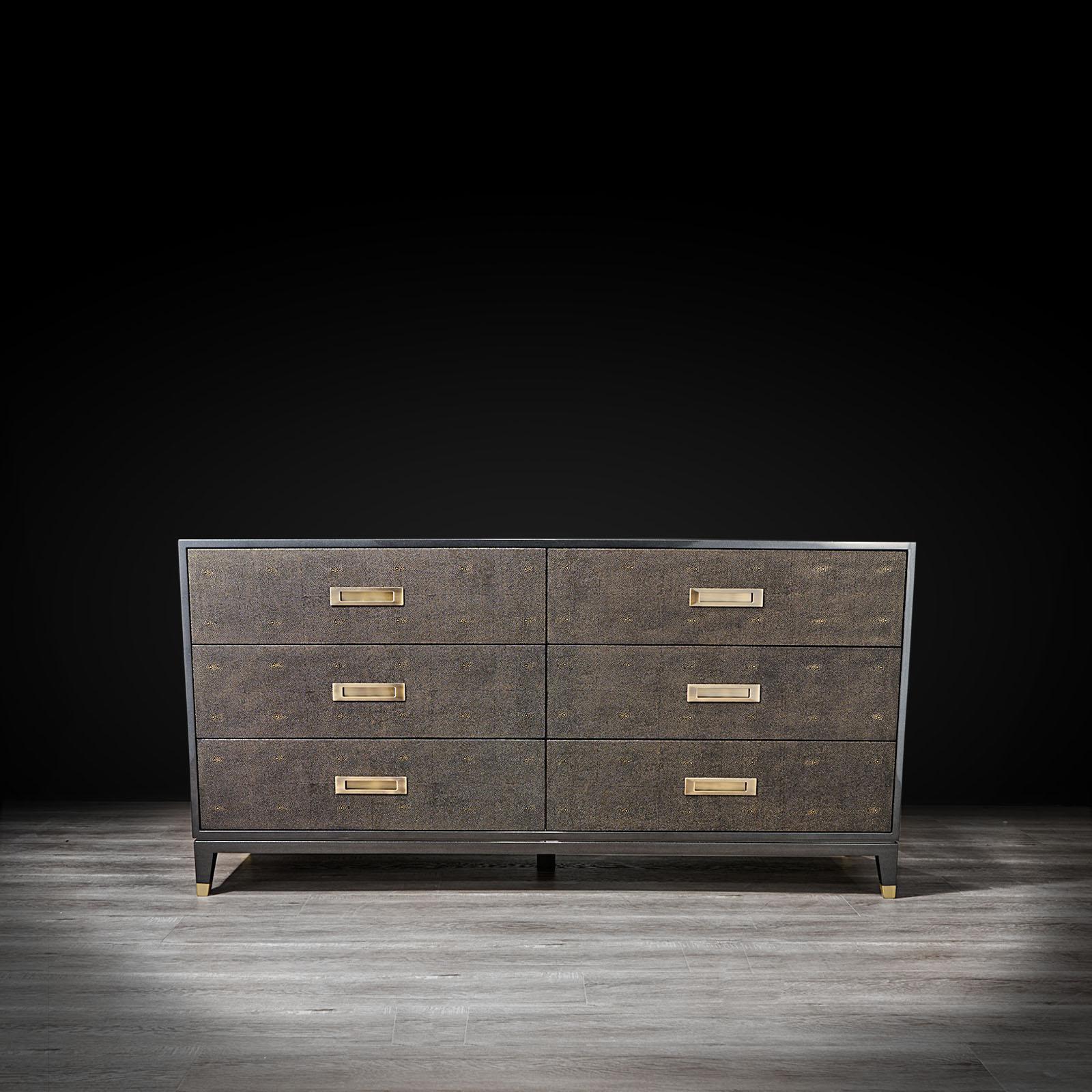 il lusso shagreen modern dresser