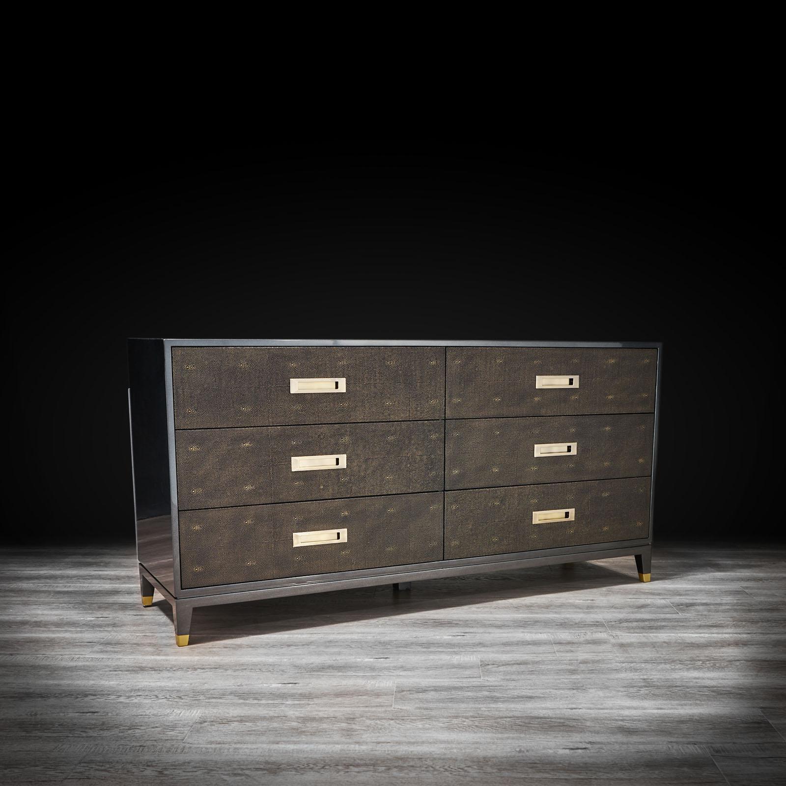 il lusso shagreen stylish dresser