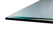 illusion rect silver modern 8 dining table