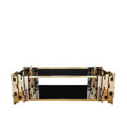 Illusion Rectangular Titanium Gold Coffee Table