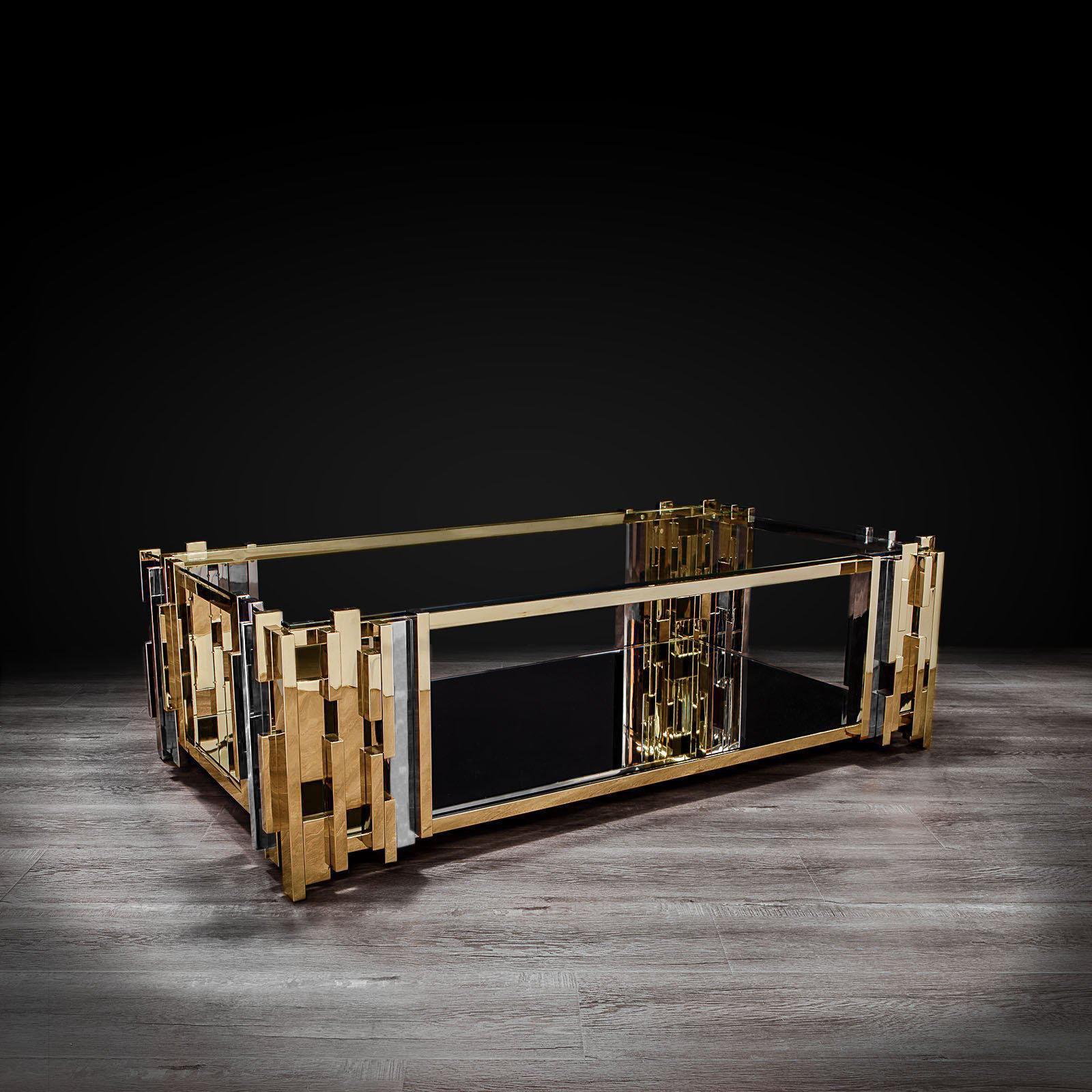 illusion rectangular tgss stylish coffee table