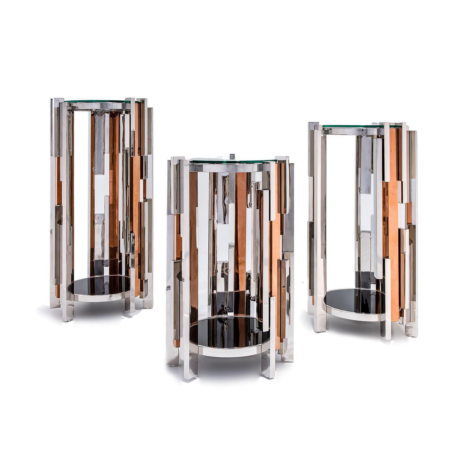 illusion silver modern 8 flower stand