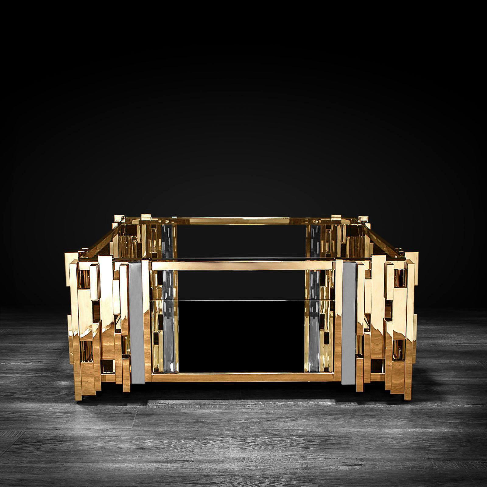 illusion square tgss modern coffee table