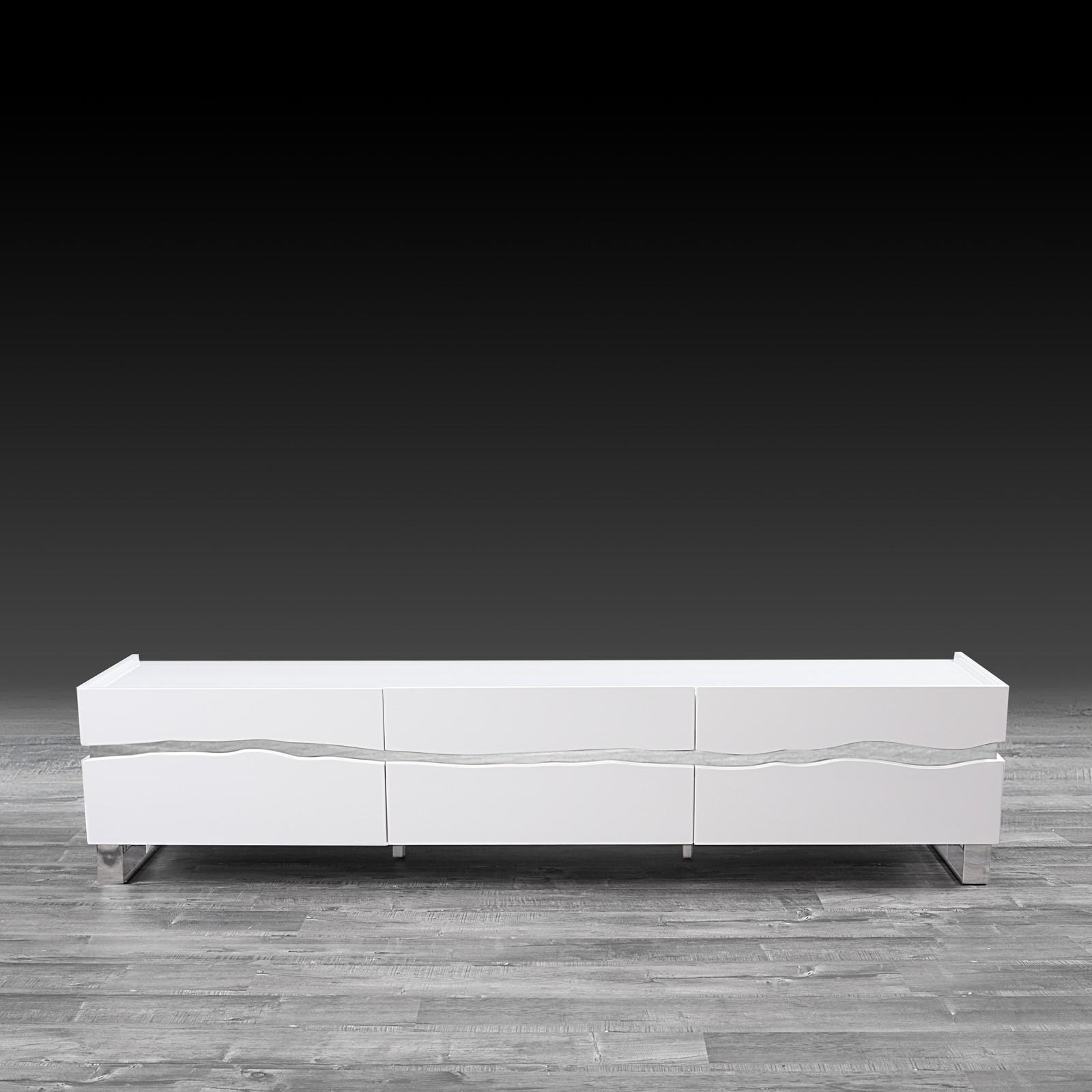 kai white modern tv stand