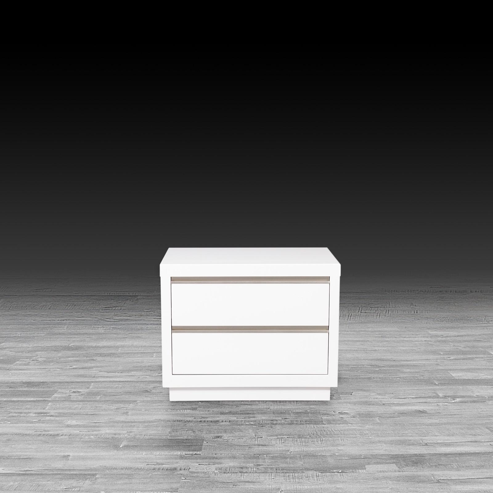 kenzo white modern night stand