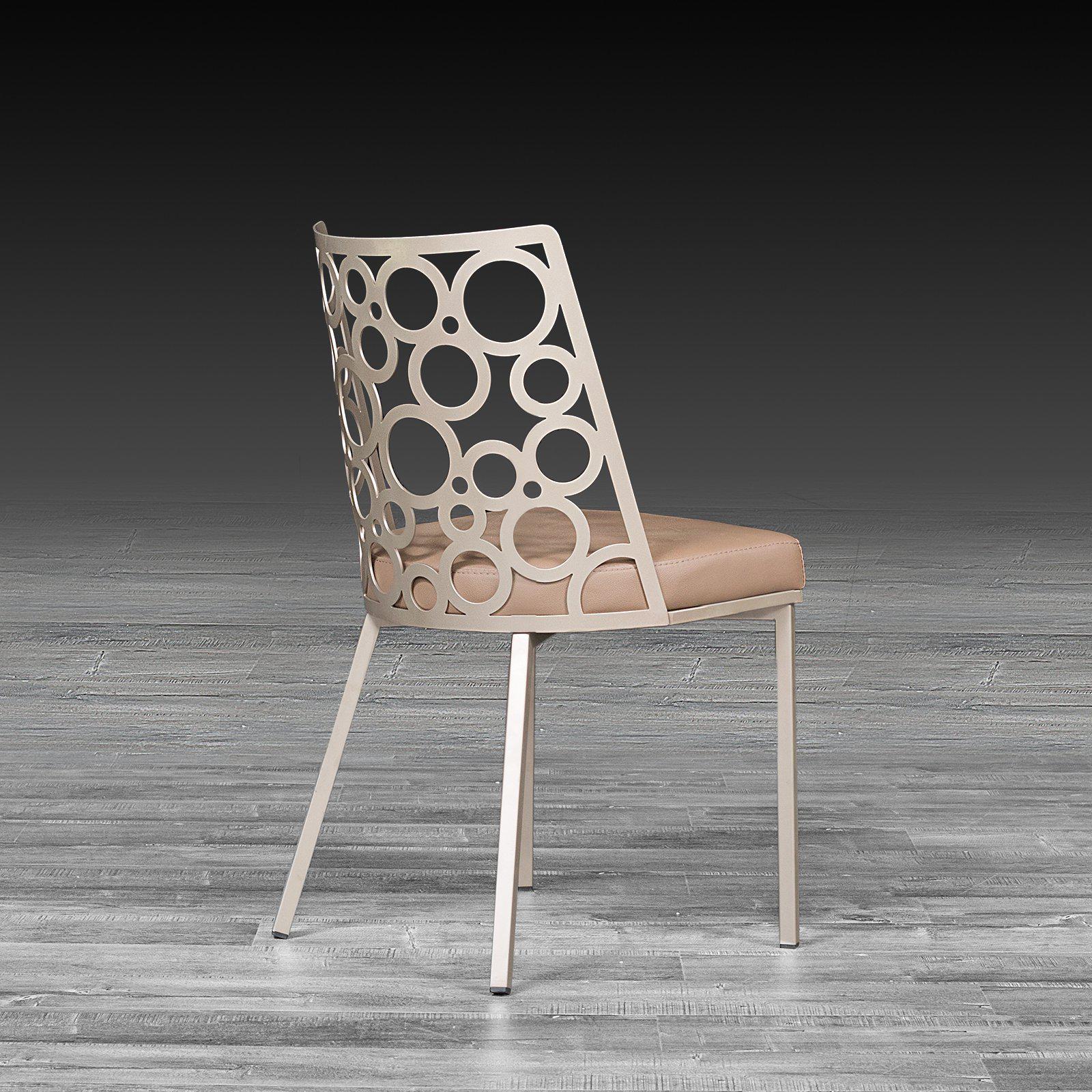 levine taupe la dining chair