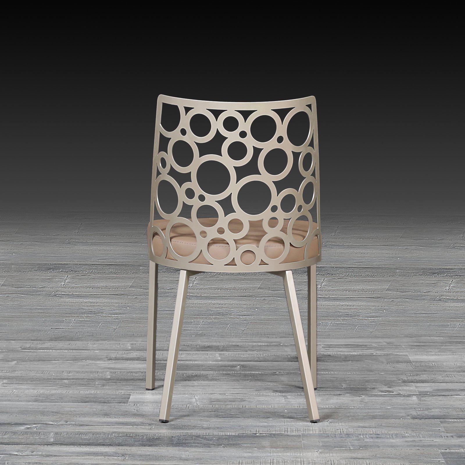 levine taupe luxury dining chair