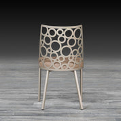 levine taupe luxury dining chair