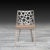 levine taupe modern dining chair