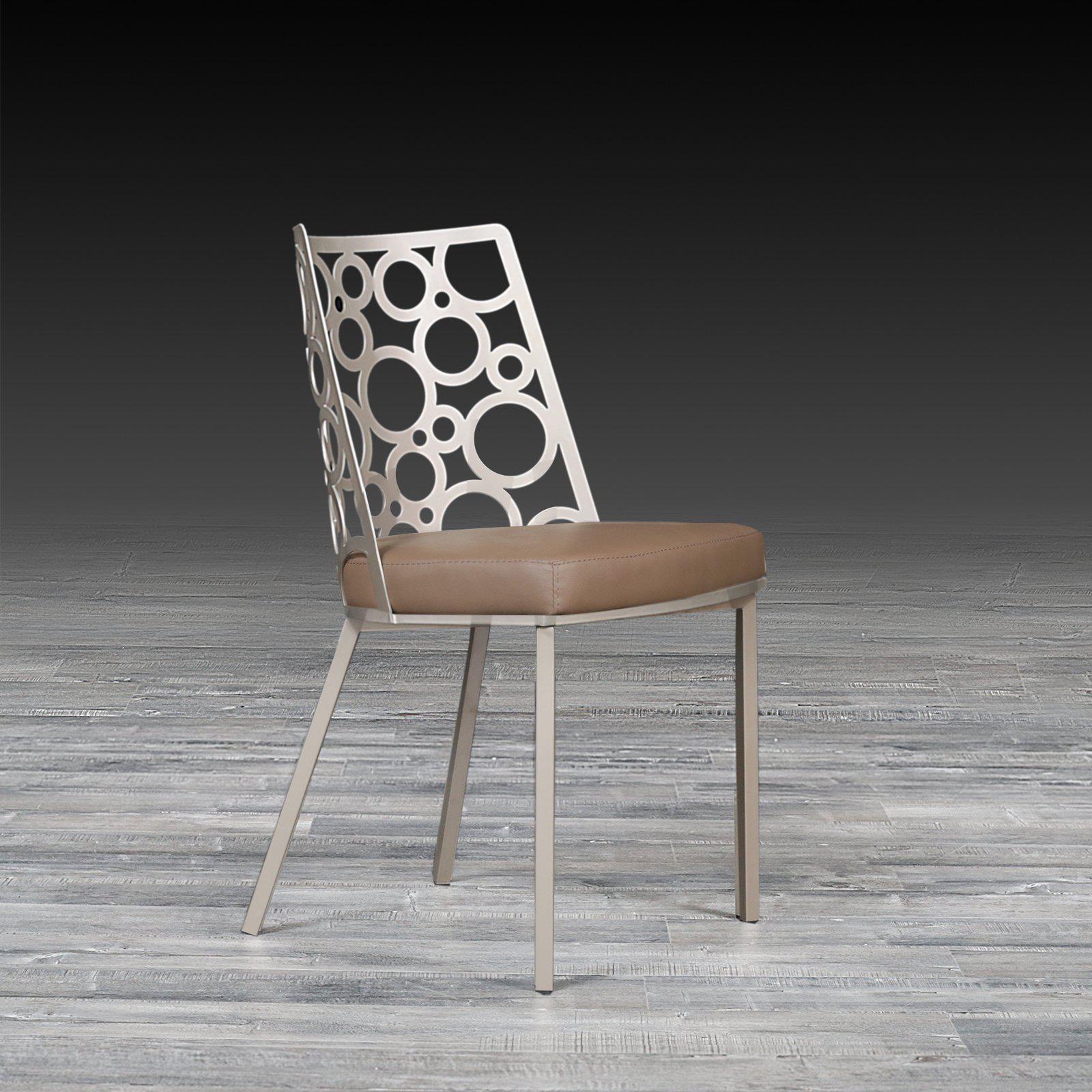 levine taupe stylish dining chair