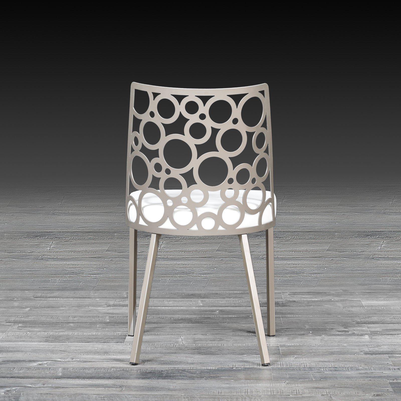 levine white luxury dining chair