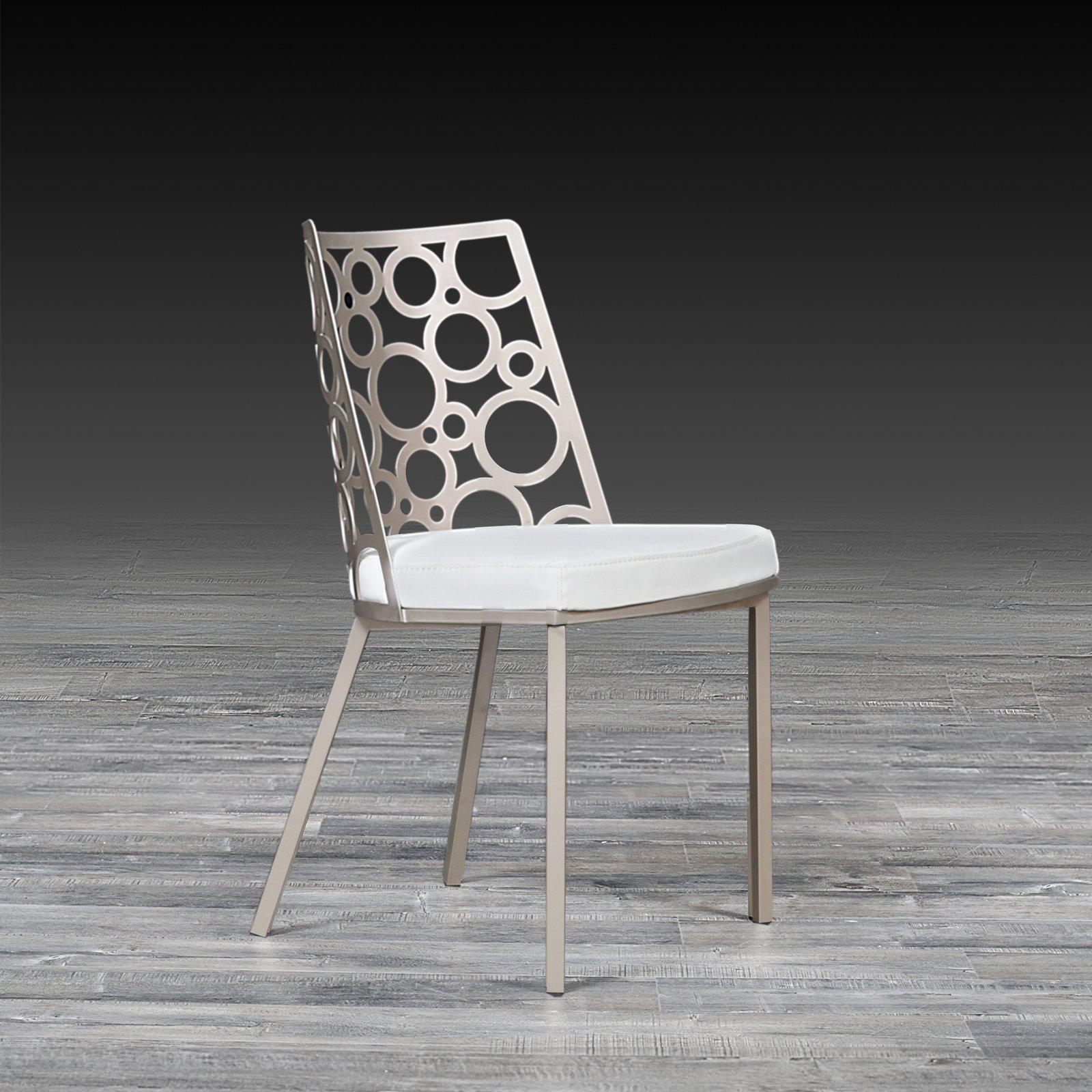 levine white stylish dining chair