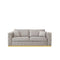 Liam Brushed Gold Sofa Set | Silver Grey   My Store Sofa Sofa Set