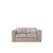 Liam Brushed Gold Sofa Set | Taupe   My Store Loveseat Sofa Set