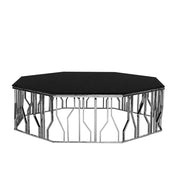 lorensia large silver coffee table