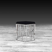 lorensia large silver stylish end table