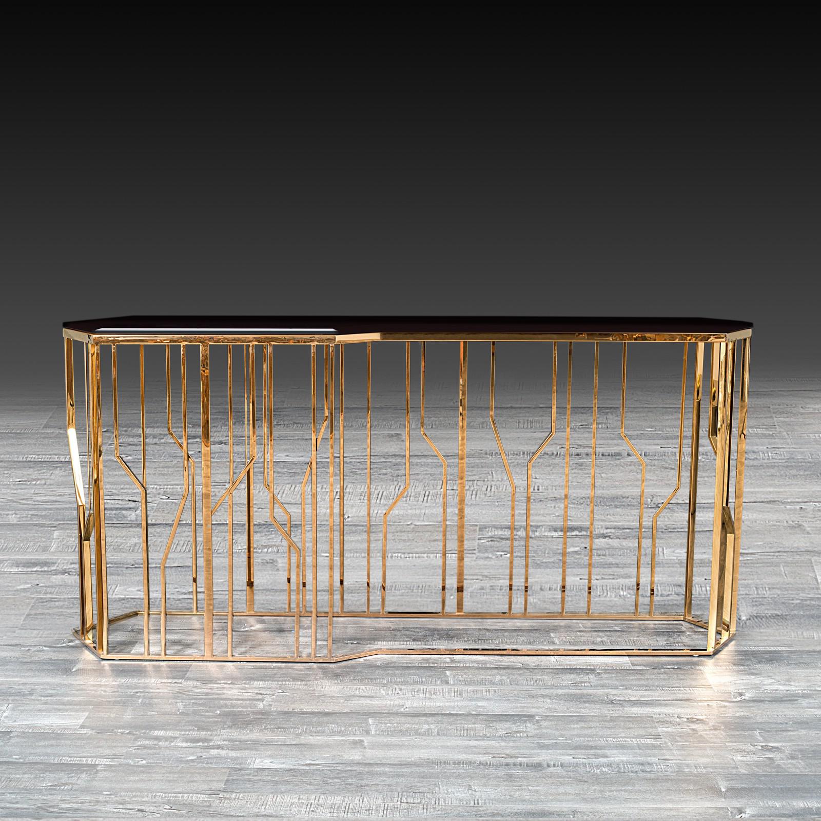 lorensia lg rg glass modern console table