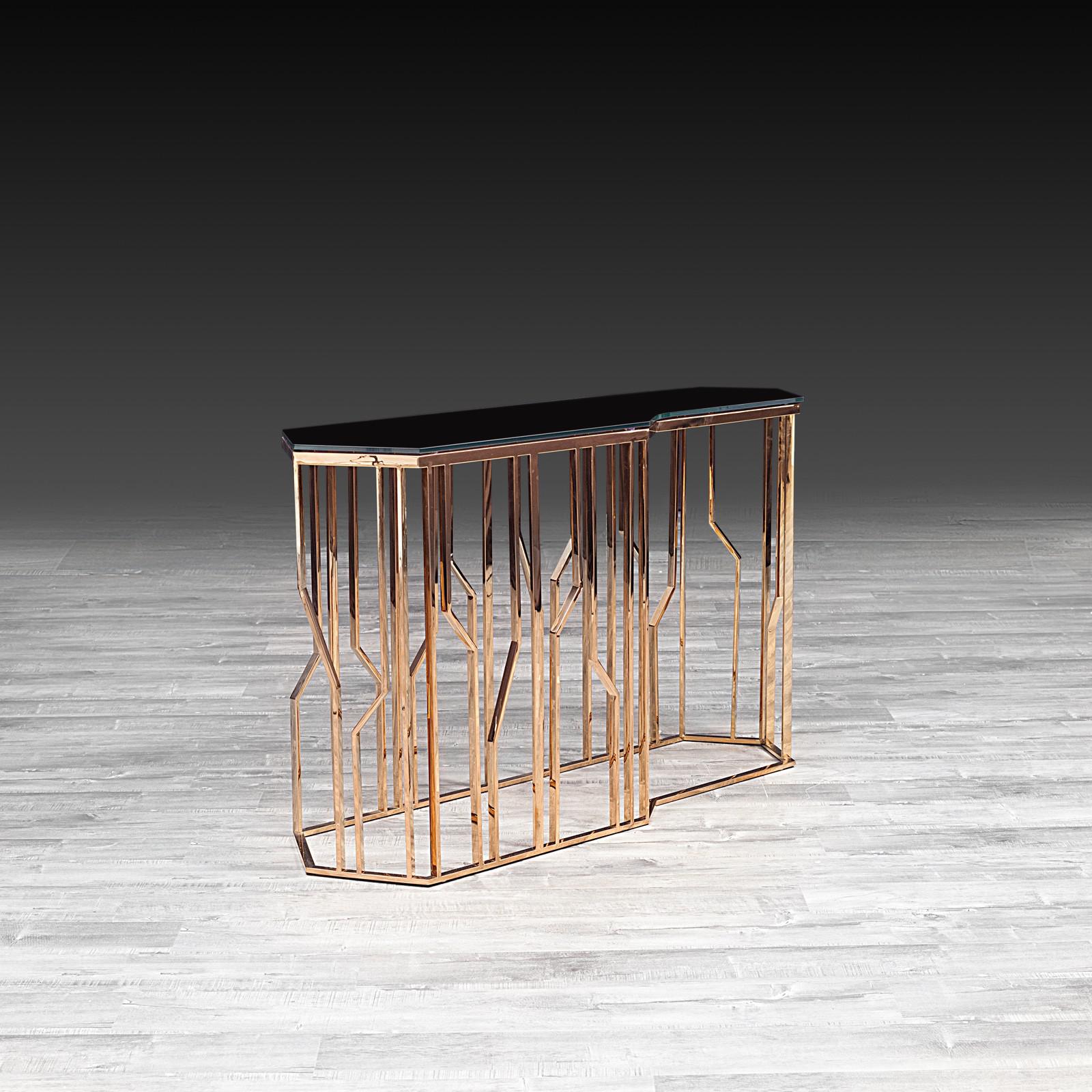 lorensia rg glass stylish console table